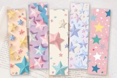 Pastel Gentle Sweet Stars PNG Bookmark Sublimation Design Product Image 2