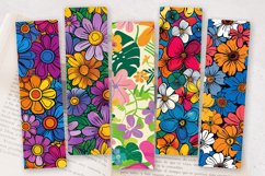 Florida Groovy Garden Flowers PNG Bookmark Sublimation Desig Product Image 2