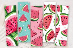 Cute Summer Watermelon PNG Bookmark Sublimation Designs Product Image 2