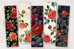 Roses Embroidery Flowers PNG Bookmark Sublimation Designs Product Image 2