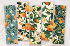 Oranges Garden Floral PNG Bookmark Sublimation Designs Product Image 2