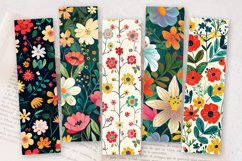 Festive Flowers Garden PNG Bookmark Sublimation Designs Product Image 2