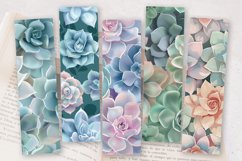 Pastel Succulent PNG Bookmark Sublimation Designs Product Image 2