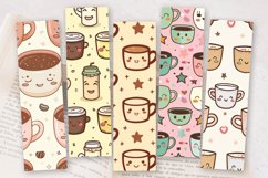 Kawaii Coffee Mug PNG Bookmark Sublimation Design Product Image 2