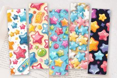Candy Stars PNG Bookmark Sublimation Design Product Image 2
