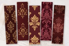 Victorian Maroon Elegance PNG Bookmark Sublimation Design Product Image 2