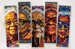 Black History Granny Crochet PNG Bookmark Sublimation Design Product Image 2