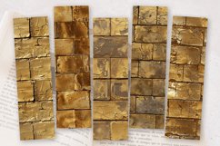 Gold Brick PNG Bookmark Sublimation Design Product Image 2