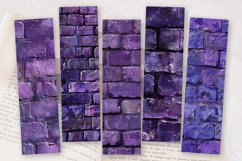 Purple Brick PNG Bookmark Sublimation Design Product Image 2