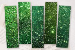 Green Glitter Textures PNG Bookmark Sublimation Design Product Image 2
