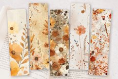 Boho Dried Flowers PNG Bookmark Sublimation Designs Product Image 2