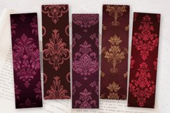 Victorian Maroon Elegance PNG Bookmark Sublimation Design Product Image 2