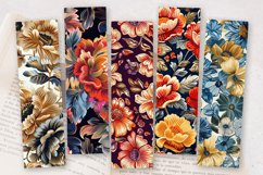 Jacquard Fabric Flowers PNG Bookmark Sublimation Designs Product Image 2