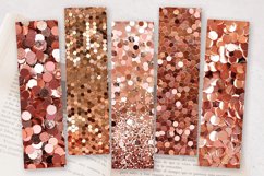 Luxury Shimmer Glitter Rose Gold Sequin PNG Bookmark Sublima Product Image 2