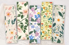 Cottagecore Spring Floral PNG Bookmark Sublimation Design Product Image 2