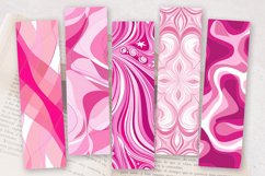 Pink Abstract PNG Bookmark Sublimation Design Product Image 2