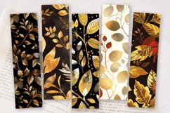 Gold Autumn PNG Bookmark Sublimation Designs Product Image 2