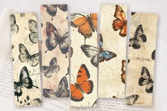 Vintage Butterfly PNG Bookmark Sublimation Designs Product Image 2