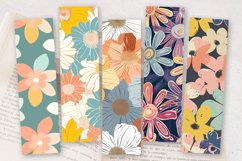 Funky Pastel Flowers PNG Bookmark Sublimation Designs Product Image 2