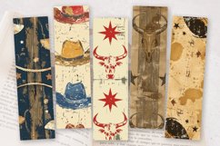 Cowboy Fabric Rustic PNG Bookmark Sublimation Designs Product Image 2