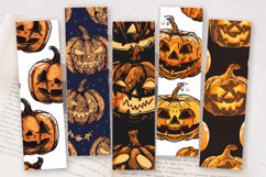 Halloween Pumpkins PNG Bookmark Sublimation Design Product Image 2