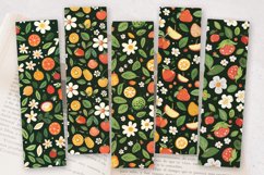 Spring Floral Fruits PNG Bookmark Sublimation Designs Product Image 2