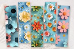 Polka Dots 3d Flowers PNG Bookmark Sublimation Designs Product Image 2