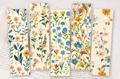 Romantic Retro Cottagecore Wildflowers PNG Bookmark Sublimat Product Image 2