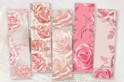 Luxury Bridal Rose Pink Laces PNG Bookmark Sublimation Desig Product Image 2