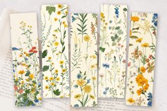 Cottagecore Wildflowers Garden PNG Bookmark Sublimation Desi Product Image 2