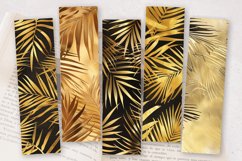 Gold Palm Leaves PNG Bookmark Sublimation Designs Product Image 2