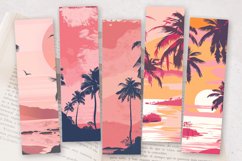 Pink Tropical Island PNG Bookmark Sublimation Designs Product Image 2