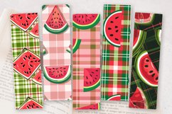 Watermelon plaid PNG Bookmark Sublimation Design Product Image 2