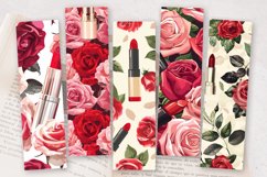 Lipsticks &amp; Roses PNG Bookmark Sublimation Designs Product Image 2