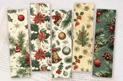 Vintage Christmas PNG Bookmark Sublimation Design Product Image 2