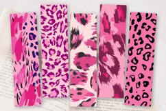 Pink Animal Print PNG Bookmark Sublimation Designs Product Image 2