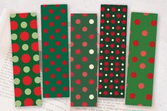 Red &amp; Green Polka Dots PNG Bookmark Sublimation Designs Product Image 2