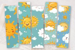 Happy Cute Sun Clouds Childish PNG Bookmark Sublimation Desi Product Image 2