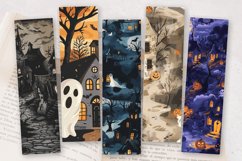 Ghost Village Halloween PNG Bookmark Sublimation Design Product Image 2
