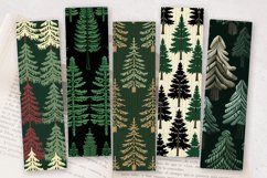 Knitted Pine Trees Forest PNG Bookmark Sublimation Designs Product Image 2