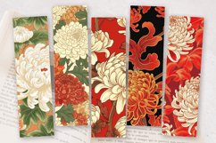Chinese Chrysanthemums PNG Bookmark Sublimation Design Product Image 2
