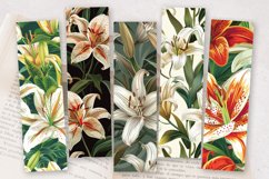 Regal Lily Flowers PNG Bookmark Sublimation Designs Product Image 2