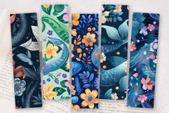 Mermaid Flowers PNG Bookmark Sublimation Designs Product Image 2