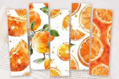 Watercolor Orange PNG Bookmark Sublimation Design Product Image 2
