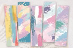 Pastel Paint Strokes PNG Bookmark Sublimation Designs Product Image 2
