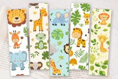 Cute Safari Baby PNG Bookmark Sublimation Designs Product Image 2