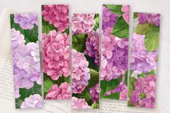 Pink Hydrangeas PNG Bookmark Sublimation Design Product Image 2