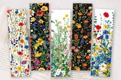 Wildflowers Garden Stitch Fabric PNG Bookmark Sublimation De Product Image 2