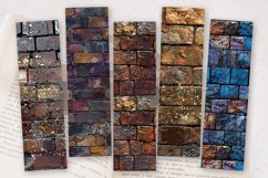 Glitzy Brick Wall PNG Bookmark Sublimation Design Product Image 2