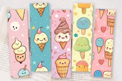 Kawaii Ice Cream PNG Bookmark Sublimation Design Product Image 2